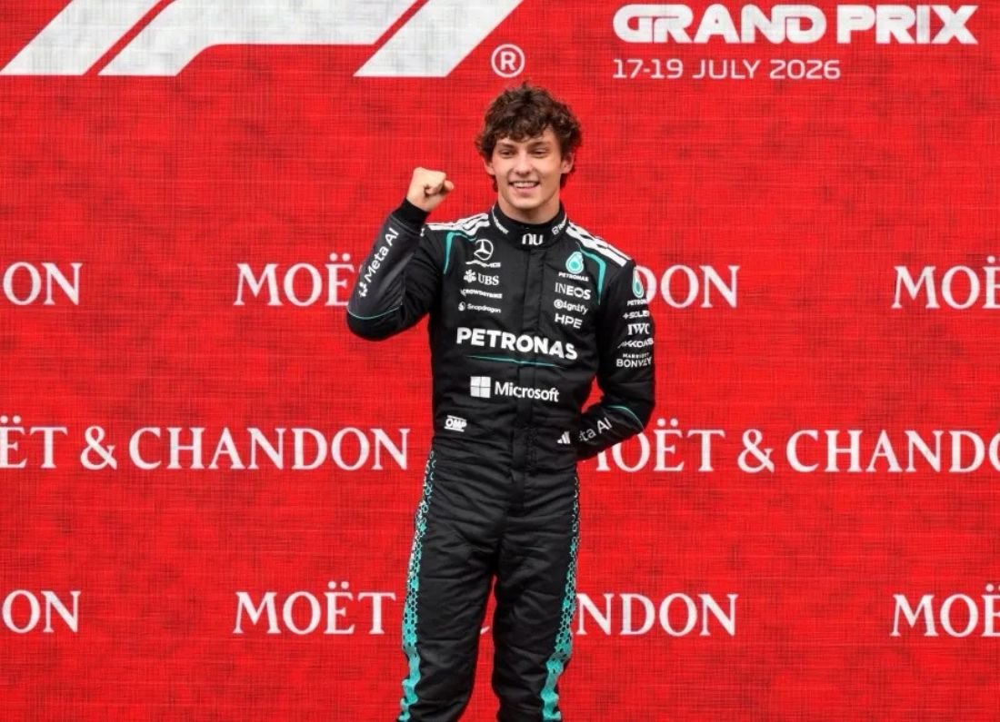 F1: Antonelli y Mercedes ganan el GP de Bélgica
