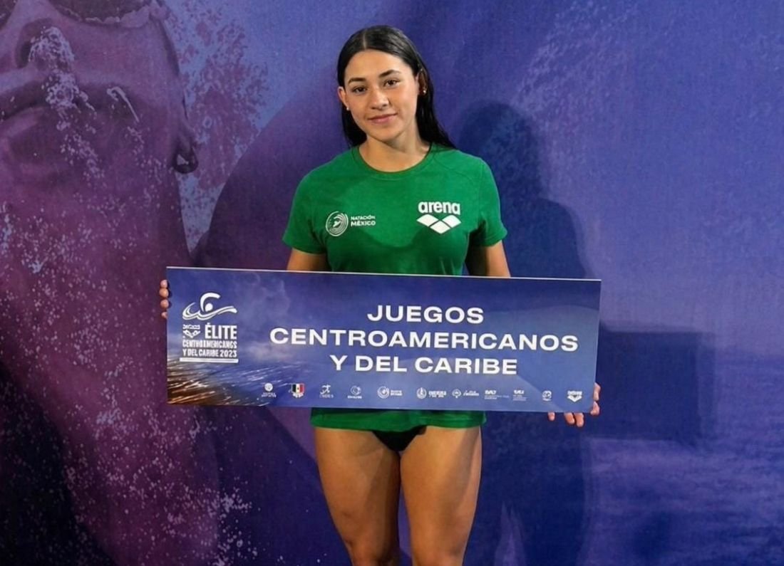 La nadadora poblana Aranza López consigue oro en los JCC 2026