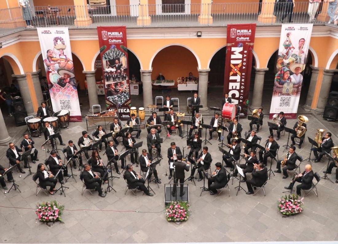 Banda Sinfónica Mixteca celebra 20 años de talento regional poblano