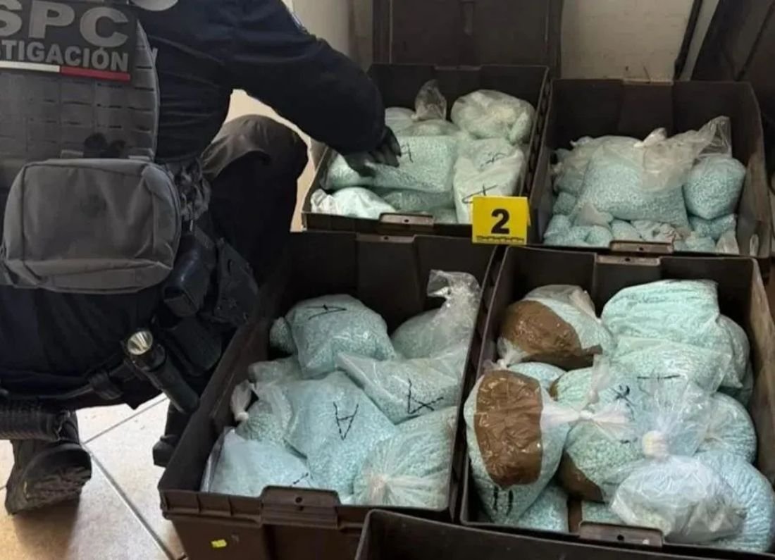 Decomisan en Mexicali más de 4 millones de dosis de fentanilo de Los Rusos