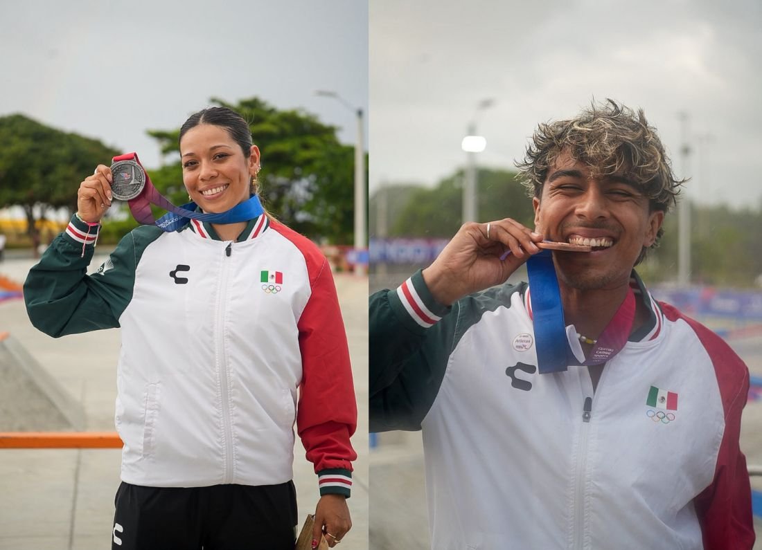 México gana medallas en el debut del skateboarding en los JCC