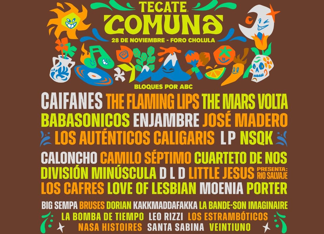 Tecate Comuna 2026: El festival más grande de Puebla revela edición épica