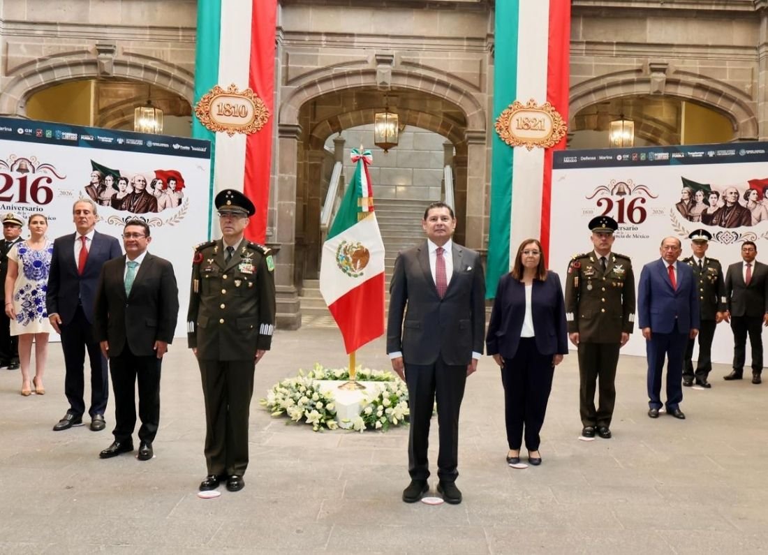 Puebla inicia conmemoración del 216 aniversario de la Independencia de México